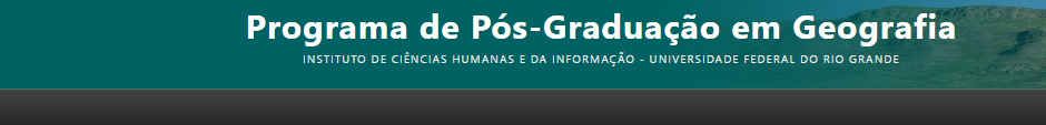 Programa de Pós-Graduação em Geografia - PPGGEO FURG